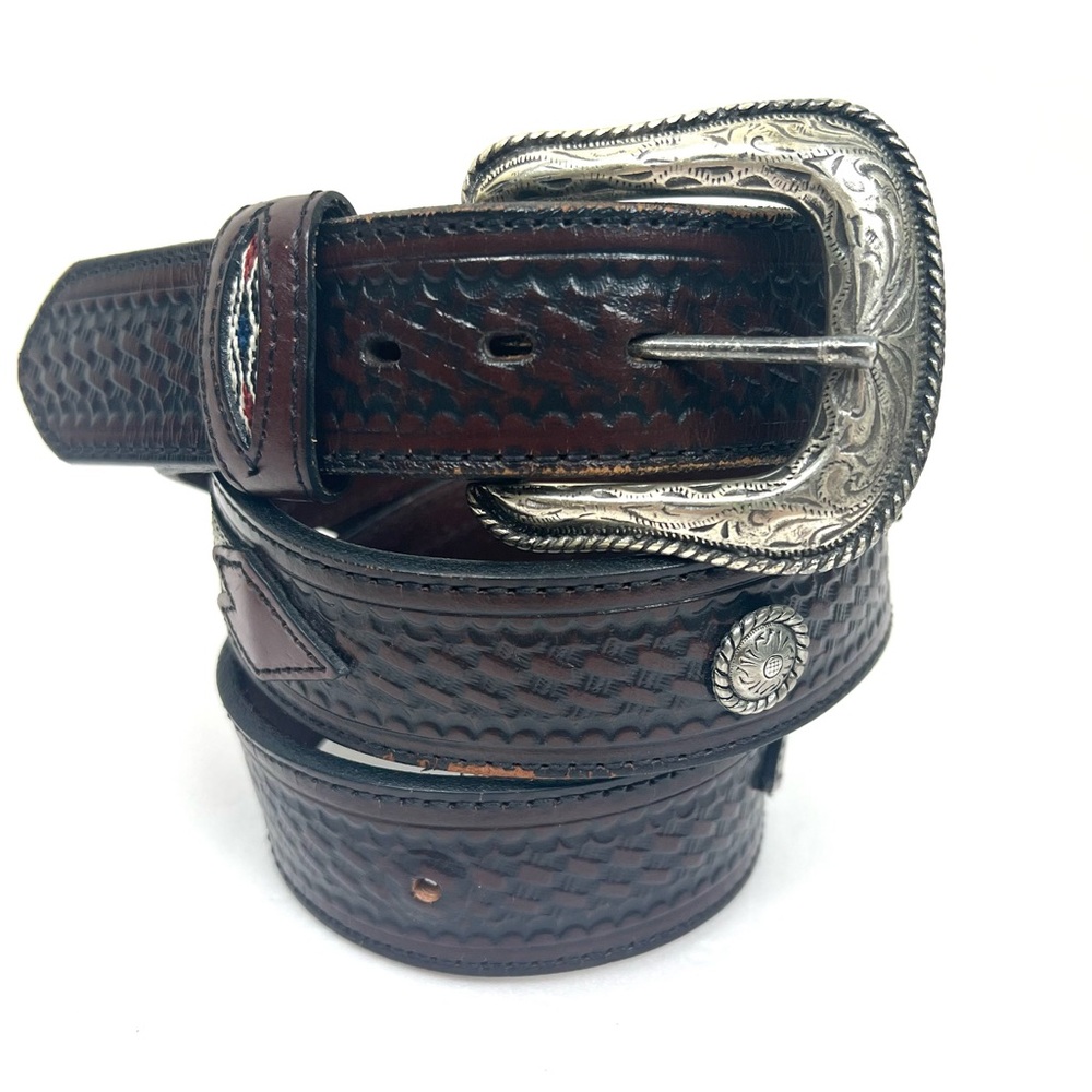 Vintage Southwestern Aztec Western Concho Belt - Picture 6 of 13